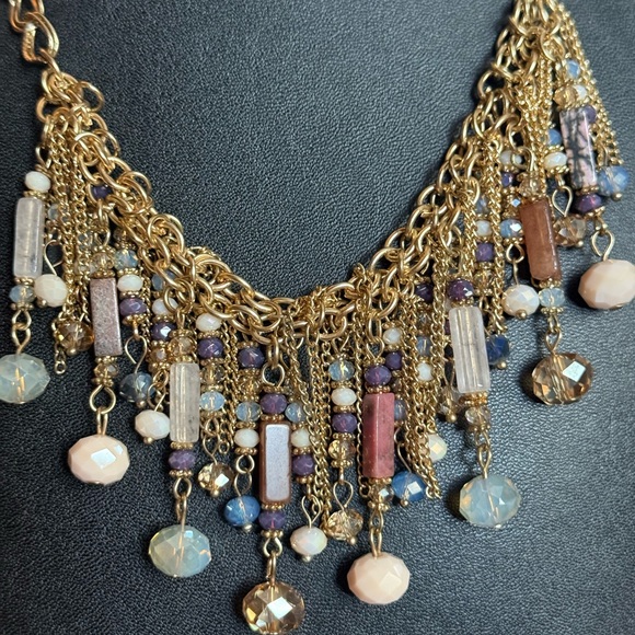 Jewelry - Boho-Chic Style Dangle Gold Tone Necklace